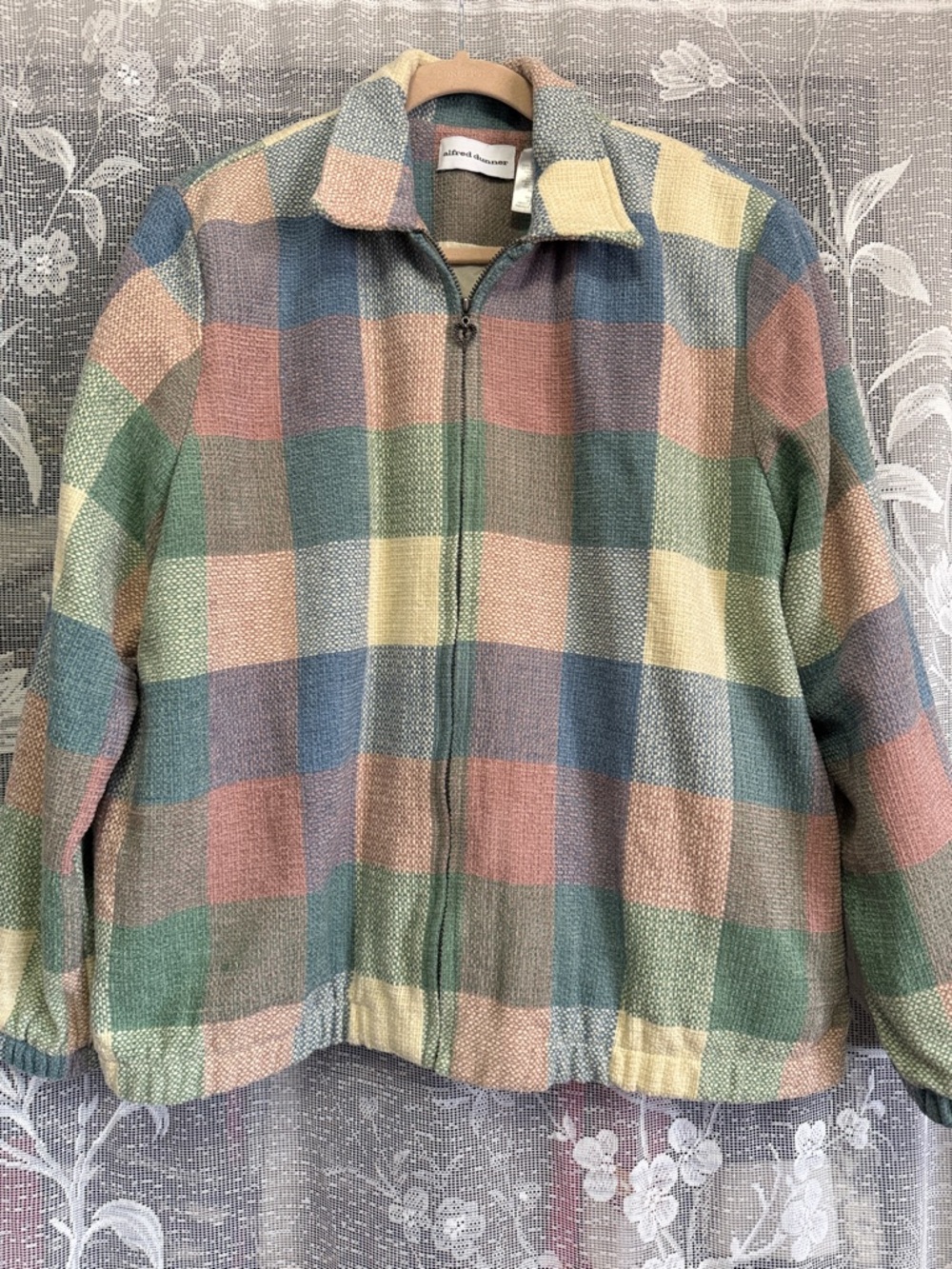 Vintage Alfred Dunner Pastel Plaid Jacket